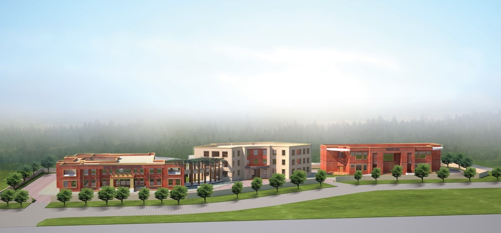 Aerial view of the COE-ANDD campus